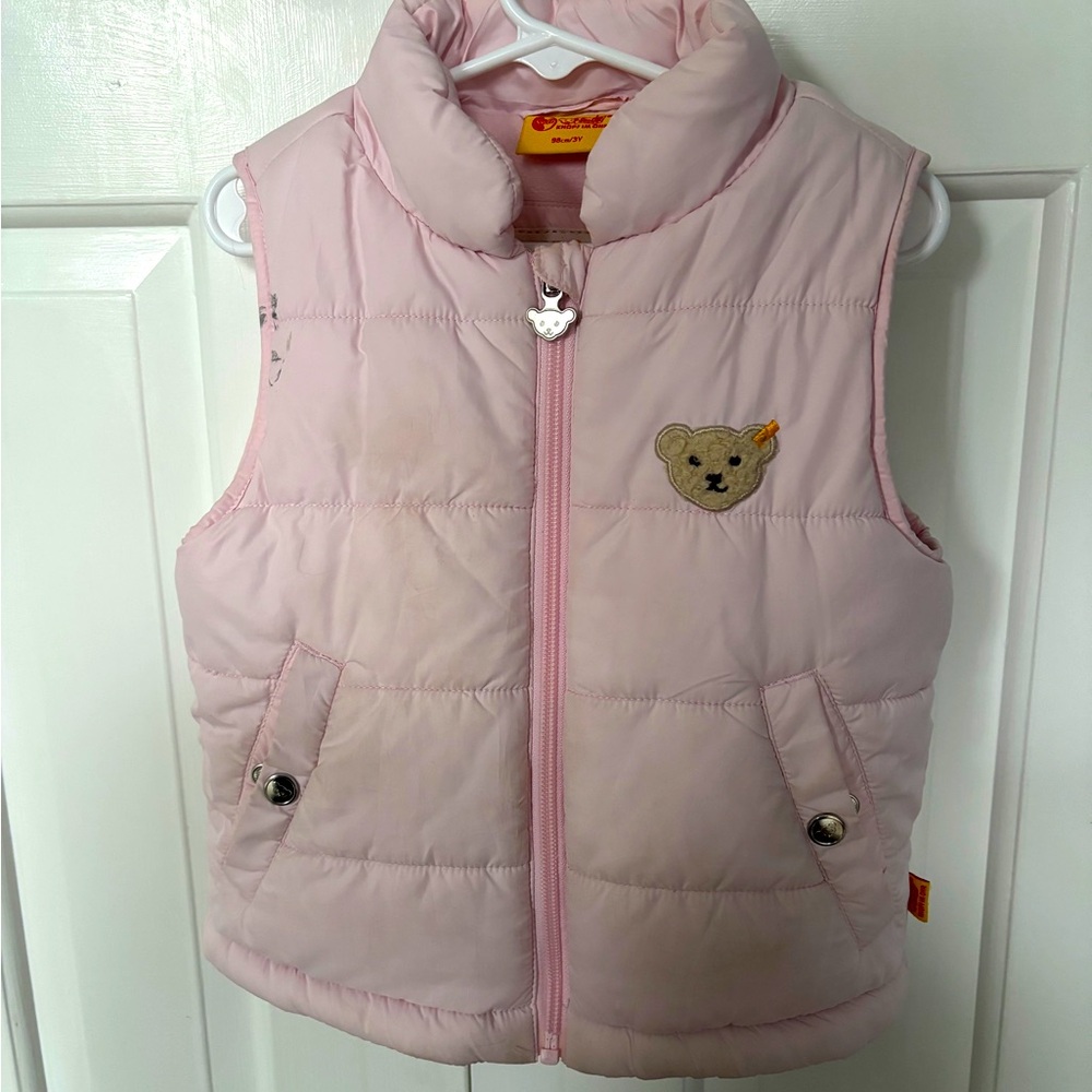 Girls fleece lined vest